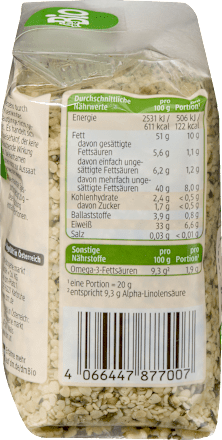 Hanfsamen geschält, 200 g