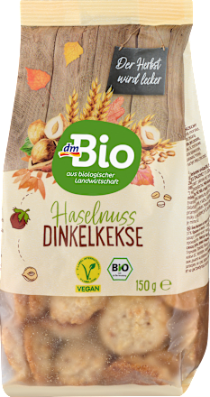 Haselnuss Dinkelkekse, 150 g