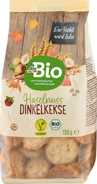 Haselnuss Dinkelkekse, 150 g