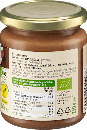 Hazelnootboter, 250 g