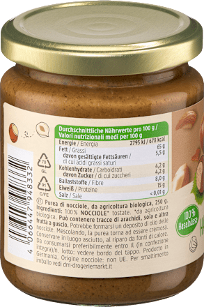 Haselnussmus, 250 g