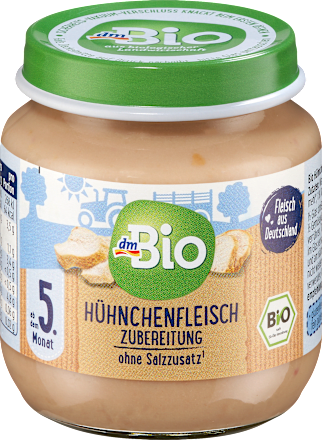 Hühnchenfleisch Zubereitung ab dem 5. Monat, 125 g