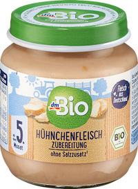 Hühnchenfleisch Zubereitung ab dem 5. Monat, 125 g