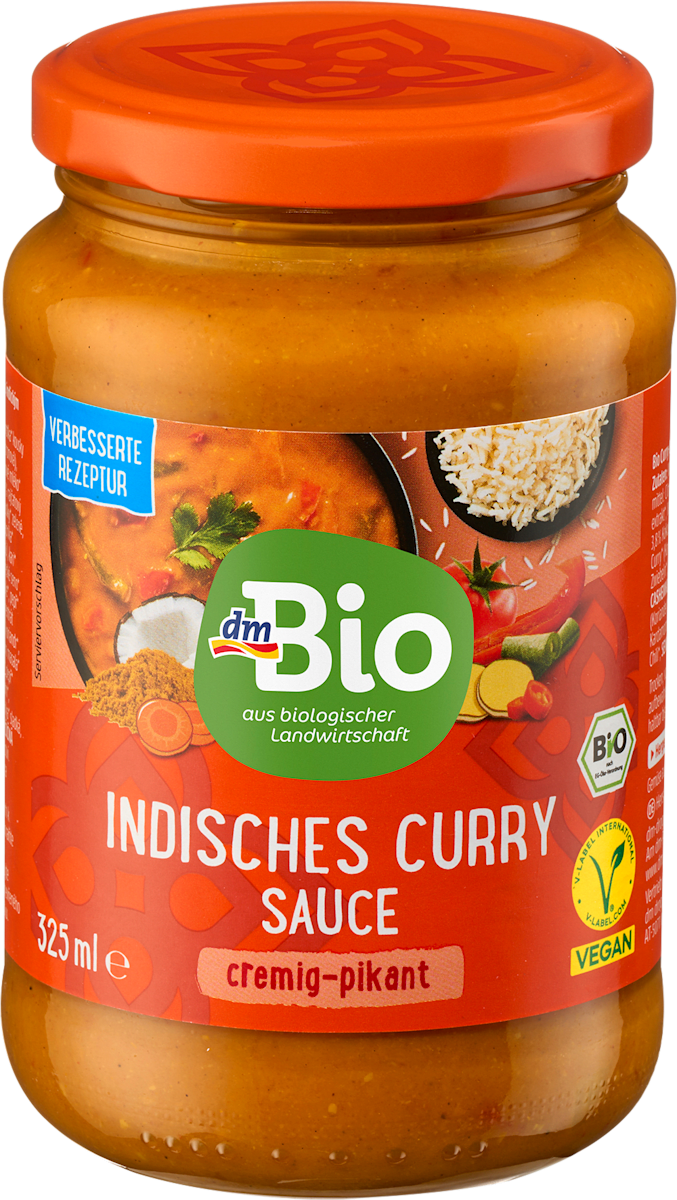 dmBio Indische Curry Sauce, 325 ml