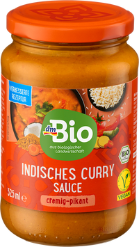 dmBio Indische Curry Sauce, 325 ml