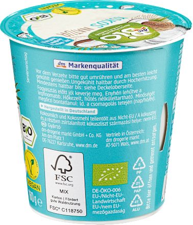 Joghurtalternative Kokos Natur, 160 g