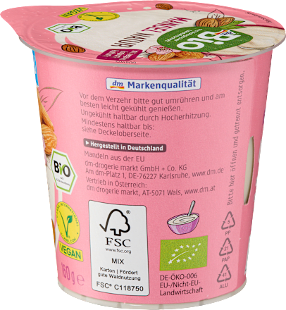 Joghurtalternative Mandel Natur, 160 g