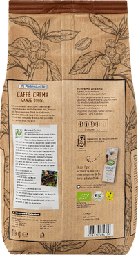 Kaffee, Caffè Crema, ganze Bohne, 1 kg