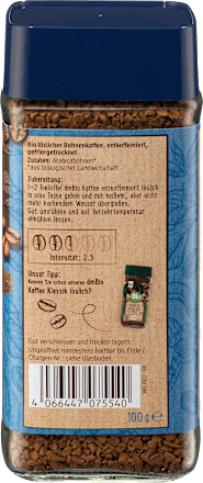 Kaffee Entkoffeiniert löslich, 100 g