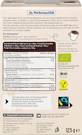 Kakao, schwach entölt, 125 g