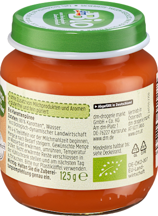 Karotte pur ab dem 5. Monat, 125 g
