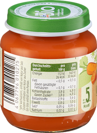 Karotte pur ab dem 5. Monat, 125 g