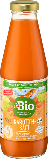 dmBio Karottensaft ab dem 5.Monat, 500 ml