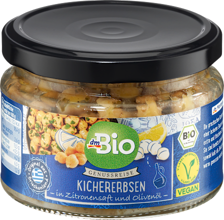 Kichererbsen in Zitronen-Olivenöl, 230 g
