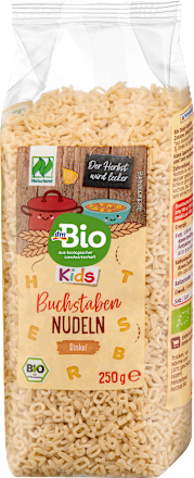 dmBio Kids Buchstaben Suppennudeln Dinkel ab 3 Jahren, 250 g