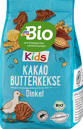 Kinderkekse Kakao Butterkekse Dinkel ab 3 Jahren, 125 g