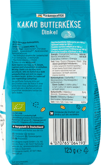 Kinderkekse Kakao Butterkekse Dinkel ab 3 Jahren, 125 g