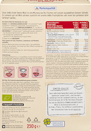 Kindermüsli Beeren ab 1 Jahr, 250 g