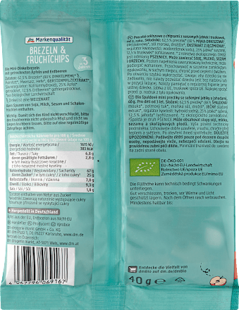 Kindersnack Brezeln & Fruchtchips, ab 3 Jahren, 40 g