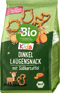 Kindersnack Dinkel Laugensnack mit Süßkartoffel, ab 3 Jahren, 80 g