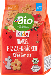 Kindersnack Dinkel Pizza-Kräcker ab 3 Jahren, 80 g