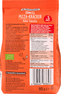 Kindersnack Dinkel Pizza-Kräcker ab 3 Jahren, 80 g