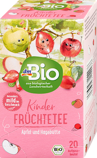 Kindertee, Früchte mit Apfel & Hagebutte (20 Beutel), ab 3 Jahren, 40 g