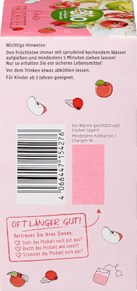 Kindertee, Früchte mit Apfel & Hagebutte (20 Beutel), ab 3 Jahren, 40 g