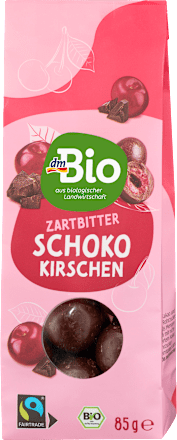 Kirschen in Zartbitterschokolade, 85 g