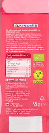 Kirschen in Zartbitterschokolade, 85 g