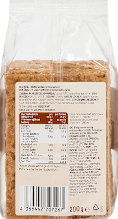 Knäckebrot, Saaten Mix, 200 g