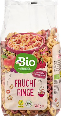 Knuspermüsli, Fruchtringe, 300 g