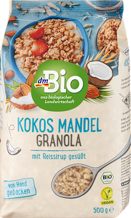 Knapperige muesli, kokos-amandel granola, 500 g