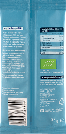 Knuspersterne mit Kakao & Honig, Adventskalender zum Selbstgestalten 2025, 25 g dmBio