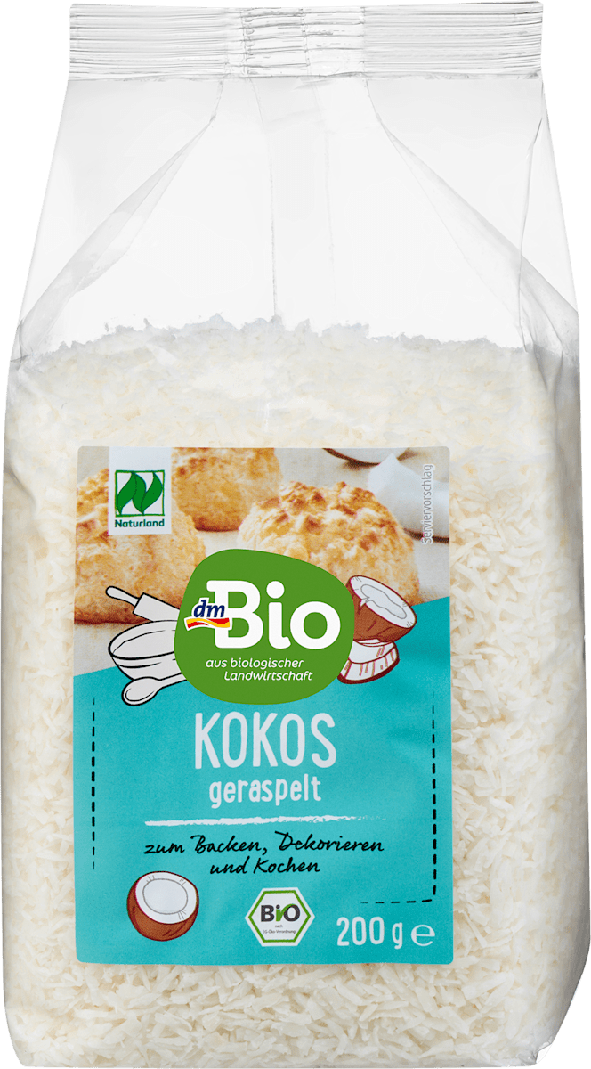 dmBio Kokos, geraspelt, 200 g