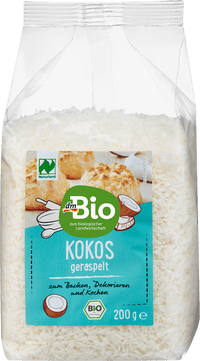 dmBio Kokos, geraspelt, 200 g