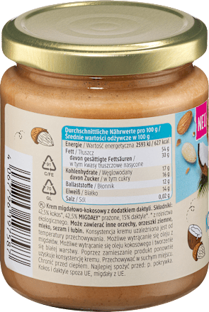 Kokos-amandelcrème, 250 g