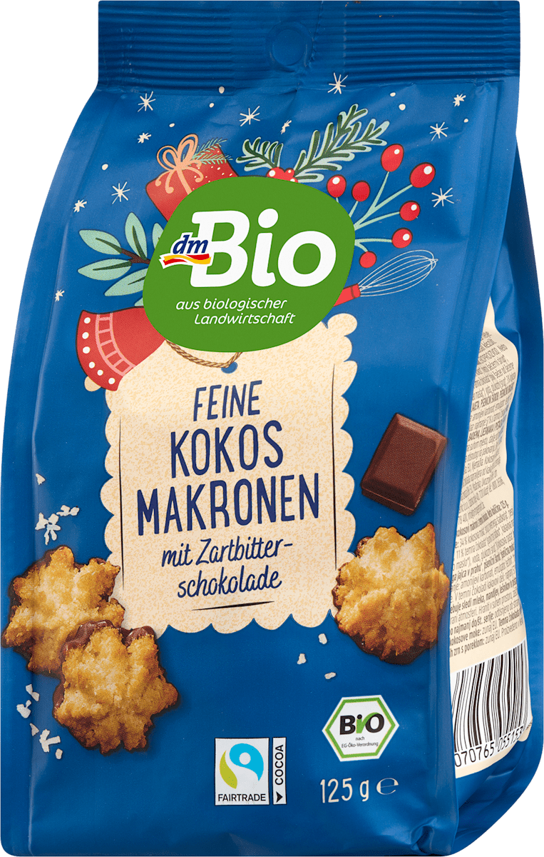 dmBio Kokosmakronen, 125 g