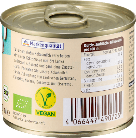 Kokosmilch, 200 ml