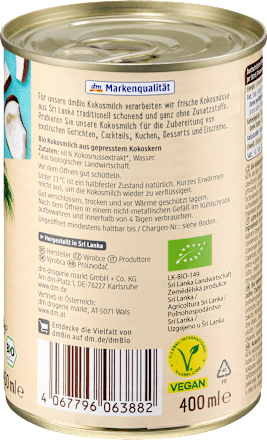 Kokosmilch, 400 ml