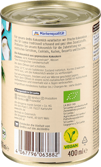 Kokosmilch, 400 ml