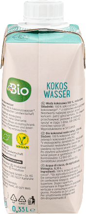 Kokoswater, natuurlijk, 0,33 l