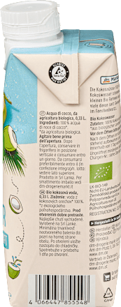 Kokoswasser, natur, 330 ml