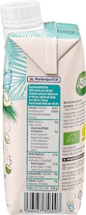 Kokoswater, natuurlijk, 0,33 l