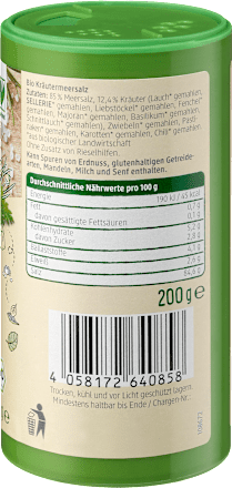 Kräutersalz, ohne Jod, 200 g