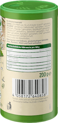 Kräutersalz, ohne Jod, 200 g