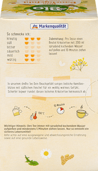 Kräutertee "Dein Bauchgefühl" mit Fenchel, Kamille & Zitronengras (20 Beutel), 36 g