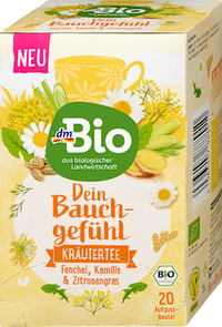 Kruidenthee "Your Gut Feeling" met venkel, kamille en citroengras (20 theezakjes), 36 g