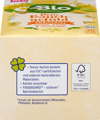 Kruidenthee "Your Gut Feeling" met venkel, kamille en citroengras (20 theezakjes), 36 g