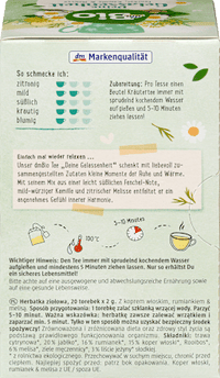 Kräutertee "Deine Gelassenheit" mit Fenchel, Kamille & Melisse (20 Beutel), 40 g